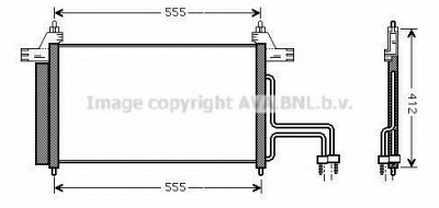 AVA QUALITY COOLING ft5253d -  Конденсатор, кондиционер